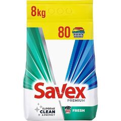 Detergent de rufe automat, Savex 2in1 Fresh, 8 kg, miros puternic, 80 spalari-Dacenergy.ro