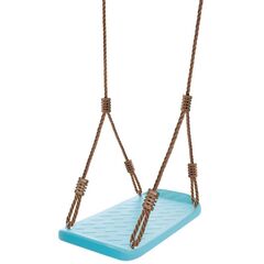 Leagan pentru copii Intex, realizat din plastic, design ergonomic, 3 - 10 ani, 69 x 35 x 150 cm, albastru si maro-Dacenergy.ro