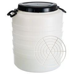 Bidon, confectionat din polietilena, cu presator, maner incorporat, capac, 38.6 x 46.5 cm, capacitate de 45 de litri, Capacitate: 45 l-Dacenergy.ro