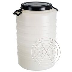 Bidon, confectionat din polietilena, cu presator, maner incorporat, capac, 38.6 x 58.5 cm, capacitate de 60 litri, Capacitate: 60 l-Dacenergy.ro