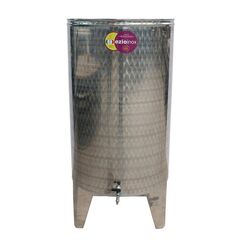 Butoi, confectionat din inox, forma cilindrica, robust, rezistent, cu capac flotant, robinet si picioare, 640 x 1300 x 0.6 mm, 320 litri, Capacitate: 320 l-Dacenergy.ro