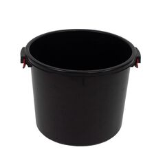 Cada din plastic, realizat din polietilena, fara capac, cu manere, 47 x 38 cm, negru, 50 litri, Capacitate: 50 l-Dacenergy.ro
