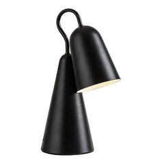 ​Veioza, realizata din metal, abajurul in forma de clopot, design modern si compact, soclu E14, 40 W, 350 x 130 mm, culoare neagra-Dacenergy.ro
