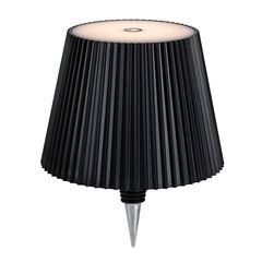 ​Veioza LED pentru exterior, realizata din plastic, design modern si sofisticat, acumulator de 3.7 V si 2000 mAh, cablu USB-C, 2 W, IP44, lumina calda, negru-Dacenergy.ro