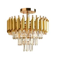 ​Lustra, finisaj metalic, abajururi din sticla, 5 surse cu dulie E14, decor vintage, 380 x 400 mm, IP20, nuante de auriu si transparent-Dacenergy.ro