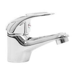 Baterie baie pentru lavoar, material alama sanitara, montaj stativ, monocomanda, sistem de fixare cu doua tije, finisaj cromat-Dacenergy.ro