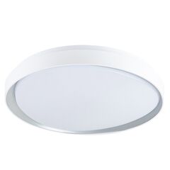 Plafoniera LED Klausen, structura din metal si acril, 30W, lumina calda/neutra/rece, cu telecomanda, alba-Dacenergy.ro