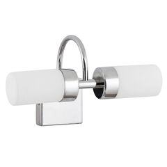 Aplica LED pentru baie Rabalux, structura cromata, doua dispersoare din sticla, 2 x 4W, 2 x 371 lumeni, crom-Dacenergy.ro