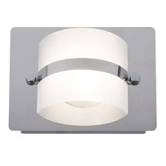 Aplica LED pentru baie Rabalux, structura cromata si un dispersor din plastic, 5W, IP44, 160 x 115 x 75 mm, alba-Dacenergy.ro