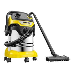 Aspirator Karcher, cu sac, aspirare uscata si umeda, filtru de tip evantai, cartus pentru filtrare, sac fleese, duza pentru spatii inguste, 1100 W, 25 l-Dacenergy.ro