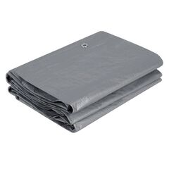 ​Prelata DacEnergy©, polietilena HDPE, 120 g/m2, rezistent la ploaie, inghet si razele UV, impermeabil, 300 x 500 cm, argintiu si albastru-Dacenergy.ro