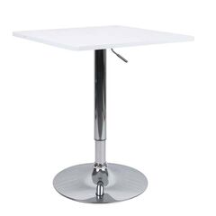 Masă de bar cu înălţime reglabilă, alb, 60x70-91 cm, FLORIAN 2 NEW-Dacenergy.ro