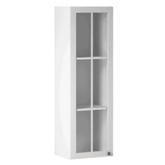 Dulap superior cu sticlă W40S, alb/pin andersen, stânga PROVANCE-Dacenergy.ro