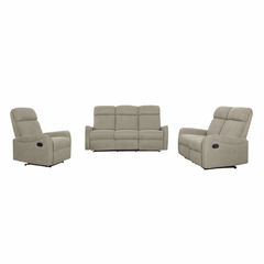 Set canapele 3+2+1, ţesătură gri-maroniu Taupe, FASAN-Dacenergy.ro