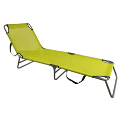 Şezlong de grădină, verde / gri, KELEO-Dacenergy.ro