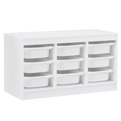 Organizator cu cutii de depozitare, alb, TRIMAL-Dacenergy.ro