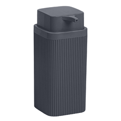 Dozator sapun lichid, pentru baie sau bucatarie, fabricat din polistiren, durabil si usor de intretinut, 0.4 L, 6.8 x 6.8 x 15.5 cm, antracit, Culoare: Antracit-Dacenergy.ro