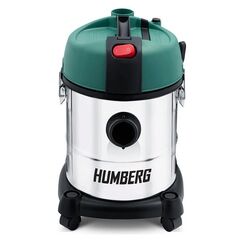RESIGILAT: Aspirator industrial, putere 1200W, aspirare umeda si uscata, fara sac, 20L, filtru HEPA, functie suflare, argintiu si verde-Dacenergy.ro