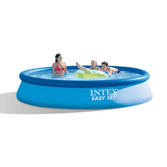 Piscina gonflabila cu pompa de filtrare, material PVC, dimensiuni 396 x 84 cm, capacitate umplere piscina 7290 l, forma rotunda, culoare albastru-Dacenergy.ro
