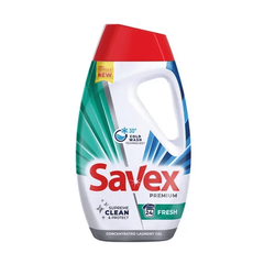 Detergent de rufe lichid Savex Premium Fresh, curatare profunda, parfum de durata, 1.08 l, 24 spalari-Dacenergy.ro
