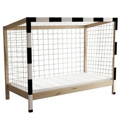 Pat Montessori, natural/alb/negru, 90x200, FUTAL-Dacenergy.ro