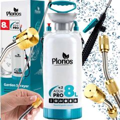 Pompa de stropit manuala, material PE durabil, lance reglabila pana la 83 cm, palnie incorporata, curea de umar intarita, reglabila, 2, 76 bari, 8 litri, albastru-Dacenergy.ro