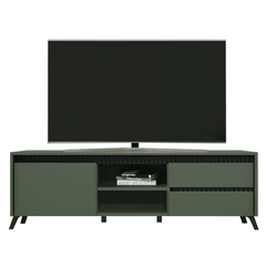 Măsuţă TV, verde smoke/negru, LONGY RTV1K2So-Dacenergy.ro