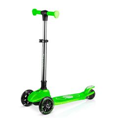 Trotineta de echilibru cu trei roti, material ghidon din aluminiu, inaltimea reglabila a ghidonului, iluminare LED, greutate maxima utilizator 50 kg, punte fluorescenta, verde, Culoare: Verde, Fosforescent-Dacenergy.ro
