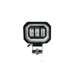 Proiector LED cu angel eyes DRL alb 1500lm 30W 12–24V Cod: ZC-4SQ-Dacenergy.ro