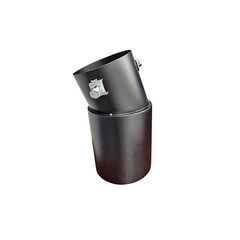 Ornament toba inox universal negru mat diametru 76mm Cod: M82-Dacenergy.ro