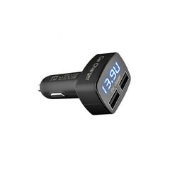 Incarcator auto 3 in 1: voltmetru, termometru si incarcator cu 2 porturi USB   Cod: PG281-Dacenergy.ro