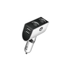 Incarcator auto 2xUSB 3.1A max cu dubla priza bricheta 12V 24V universal Cod: 5003-Dacenergy.ro