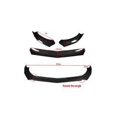 Prelungire bara fata universala  / Spoiler culoare Negru Lucios  Cod: UNIV-014D-Dacenergy.ro