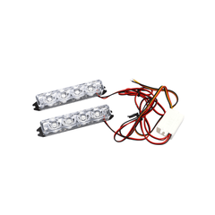 Stroboscoape LED auto 12V lumina portocaliu alb rosu albastru 9x1.5cm Cod: 1529-Dacenergy.ro