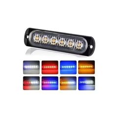 Lampa led stroboscopica profesionala 12-24v 6 leduri cu multiple jocuri de lumini diverse culori Cod: PZ-106T-Dacenergy.ro