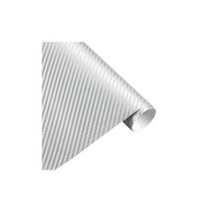 Rola folie carbon 3D argintie cu tehnologie eliminare bule 1.5m x 10m Cod: CF-10S-Dacenergy.ro