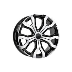 Jante DY1886 B/D KM 16x6.5 5x114.3 ET35 negru polish compatibile Dacia, Renault, Nissan, Toyota, Subaru, Honda, Lexus-Dacenergy.ro