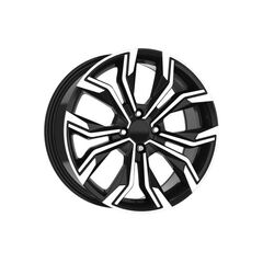 Jante DY666 KM 16x6.5 4x100 ET35 negru polish compatibile Dacia, Renault, Opel, Nissan-Dacenergy.ro