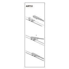 Stergator parbriz sofer VOLVO V70 II Combi/Estate (P80) 08/2004➝ COD:ART51 24"-Dacenergy.ro