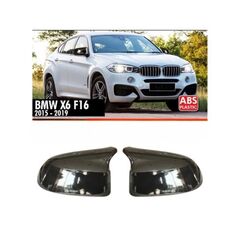 Capace oglinda tip Batman auto compatibile BMW X6 F16 2014-2019 Cod: C515-BAT2-Dacenergy.ro
