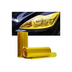 Rola folie protectie faruri/stopuri material TPH Galbena PREMIUM cu functie de regenerare  0,6x10m  Cod: LM-TPH06-Dacenergy.ro