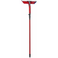 Sistem curatare geamuri Vileda 2in1, plastic, racleta si laveta microfibra, maner telescopic, rosu-Dacenergy.ro