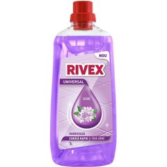 Solutie curatare pardoseli Rivex, lichid, universal, eliminare mirosuri, 1 L, liliac-Dacenergy.ro