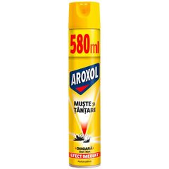 Spray insecticid impotriva mustelor si tantarilor Aroxol, efect imediat, 580 ml-Dacenergy.ro