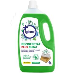 Solutie dezinfectanta universala Igienol, lichid fara clor, antibacterian, multi-suprafete, 4 L, verde-Dacenergy.ro