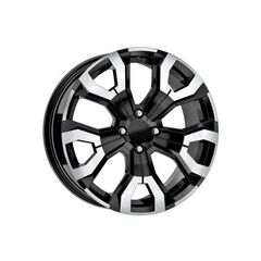 Jante DY1886 KM 16x6.5 4x100 ET35 negru polish diamond cut compatibile Dacia Renault Opel Cod: DY1886-Dacenergy.ro