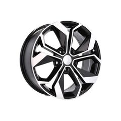 Jante DY1906 KM 16x7 5x114.3 ET35 negru polish diamond cut compatibile Dacia Renault Nissan Toyota  Cod: DY1906-Dacenergy.ro