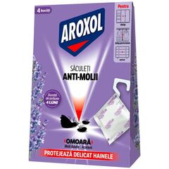 Saculeti anti molii, lavanda, protectie haine, 4 buc, mov-Dacenergy.ro