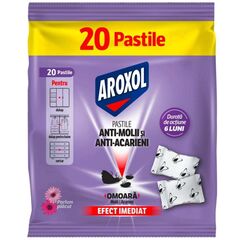 Pastile anti molii si anti acarieni, parfum placut, efect imediat, 20 buc, mov-Dacenergy.ro