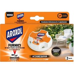 Capcane gel impotriva furnicilor, efect domino, actiune rapida, 2 buc, alb-Dacenergy.ro